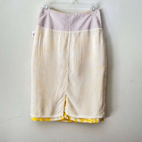 NEW! Anthropologie 44 of 52 Conversations Linen Blend Pencil Skirt, size 0 - Picture 10 of 16